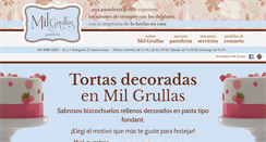 Desktop Screenshot of milgrullaspasteleria.com