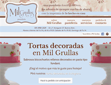 Tablet Screenshot of milgrullaspasteleria.com